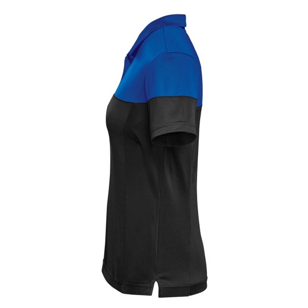 Zoom bild av Women's Monterey Two-Tone S/S Polo, black/royal blue