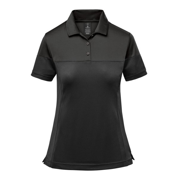 Zoom bild av Women's Monterey Two-Tone S/S Polo, black/granite