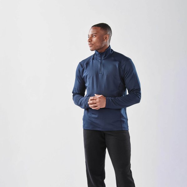 Zoom bild av Men's Augusta 1/4 Zip Long Sleeve, navy