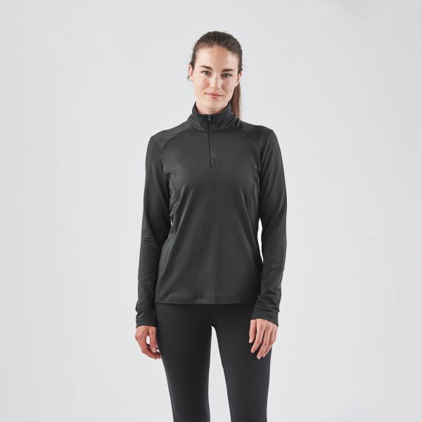 Zoom bild av Women's Augusta 1/4 Zip Long Sleeve, black