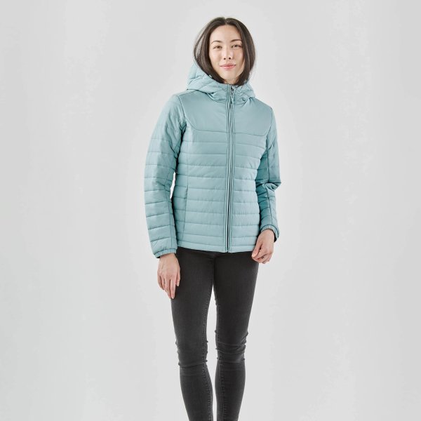 Zoom bild av Women's Nautilus Quilted Hoody, ice blue
