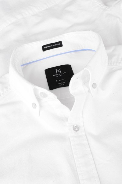 Zoom bild av Classic oxford shirt slim fit, white
