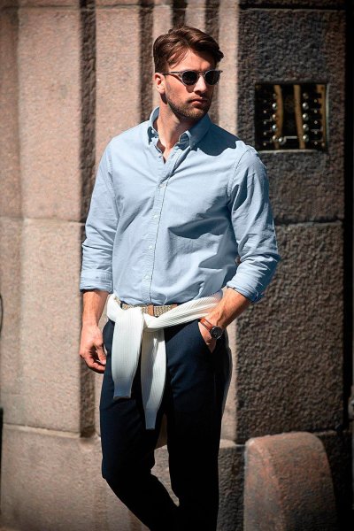 Zoom bild av Classic oxford shirt modern fit, light blue