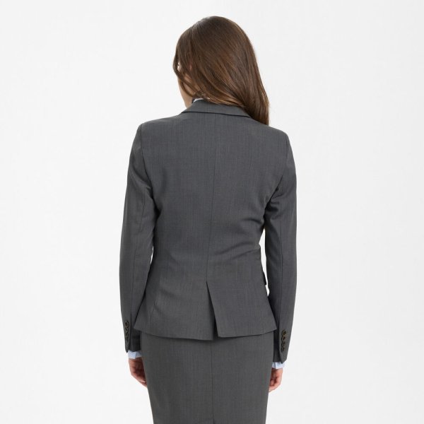 Zoom bild av Traveller womens blazer modern fit, dark grey