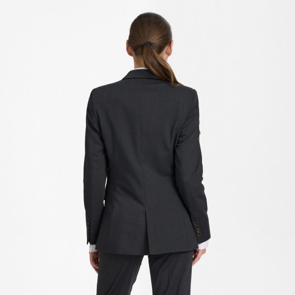Zoom bild av Traveller womens blazer long modern fit, charcoal