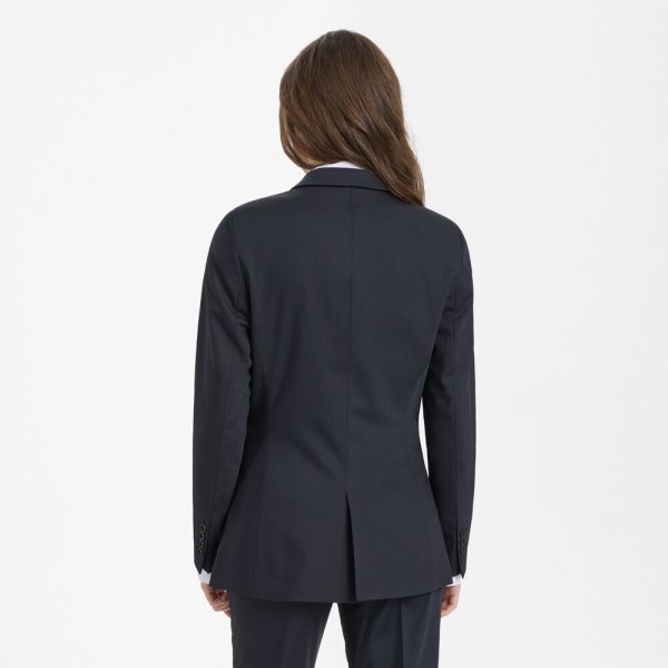 Zoom bild av Traveller womens blazer long modern fit, dark navy
