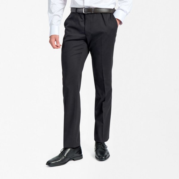 Zoom bild av Traveller mens trouser modern fit, black
