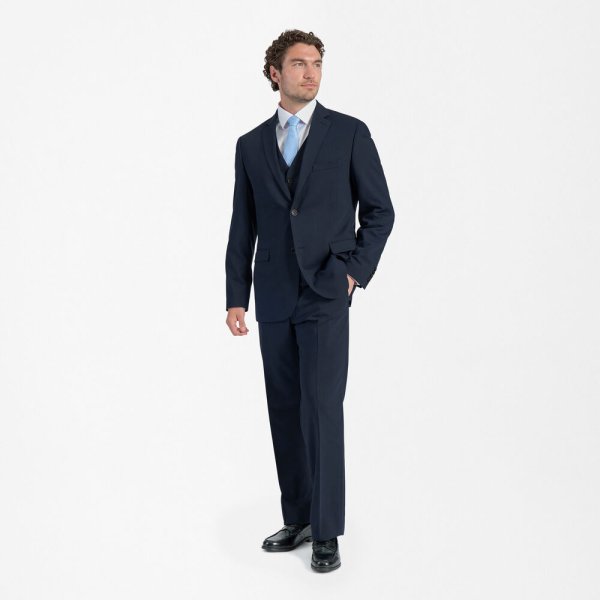 Zoom bild av Traveller mens blazer regular fit, dark blue