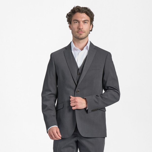 Zoom bild av Traveller mens blazer modern fit, dark grey