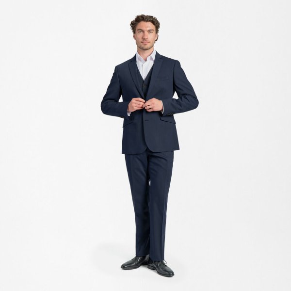 Zoom bild av Traveller mens blazer modern fit, dark blue