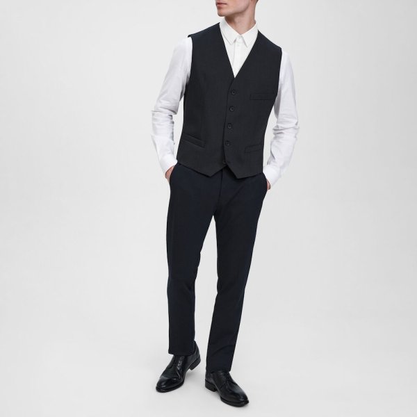 Zoom bild av Traveller mens waistcoat modern fit, charcoal