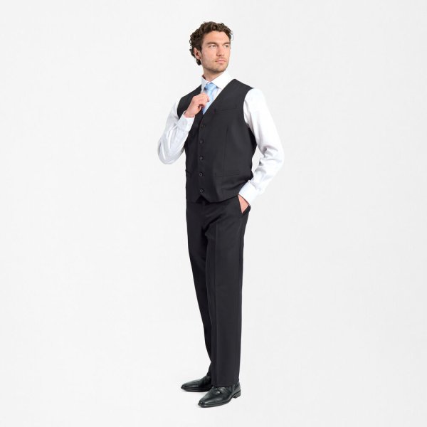 Zoom bild av Traveller mens waistcoat regular fit, black