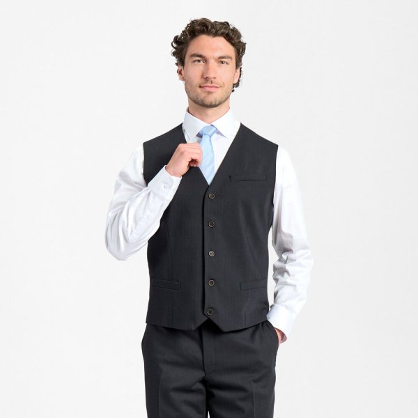 Zoom bild av Traveller mens waistcoat regular fit, charcoal