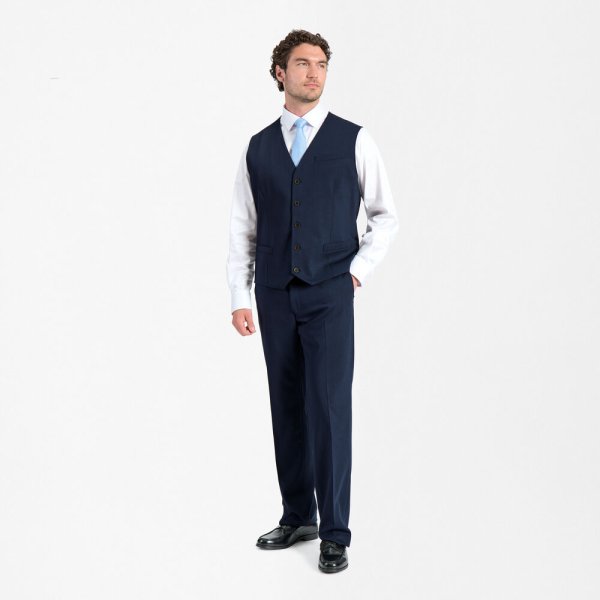 Zoom bild av Traveller mens waistcoat regular fit, dark blue