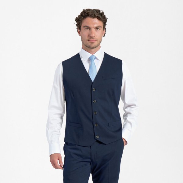 Zoom bild av Traveller mens waistcoat regular fit, dark blue