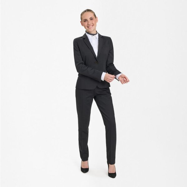 Zoom bild av Traveller womens blazer modern fit, charcoal