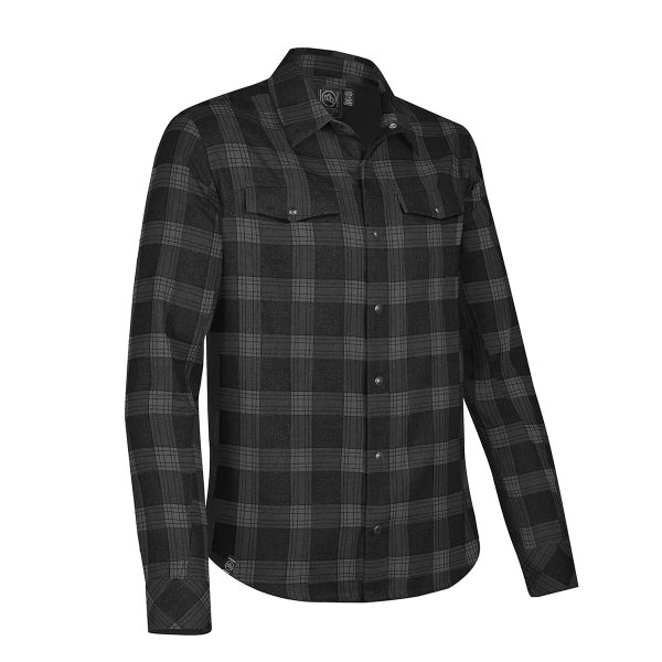 Zoom bild av Men's Logan Snap Front Shirt, carbon plaid