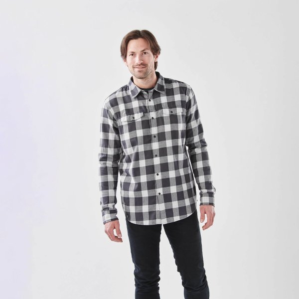 Zoom bild av Men's Logan Snap Front Shirt, titan plaid