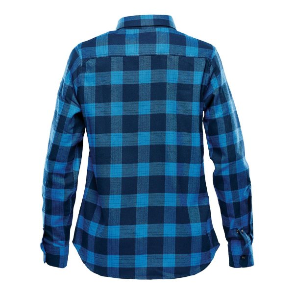 Zoom bild av Women's Logan Snap Front Shirt, royal plaid