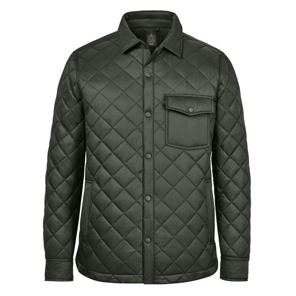 Zoom bild av Men's Tundra Quilted Shacket, cypress