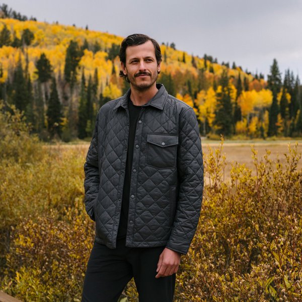 Zoom bild av Men's Tundra Quilted Shacket, granite