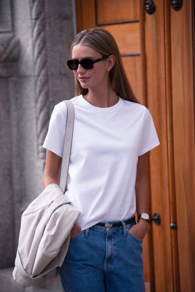 Zoom bild av Womans Jersey deluxe tee