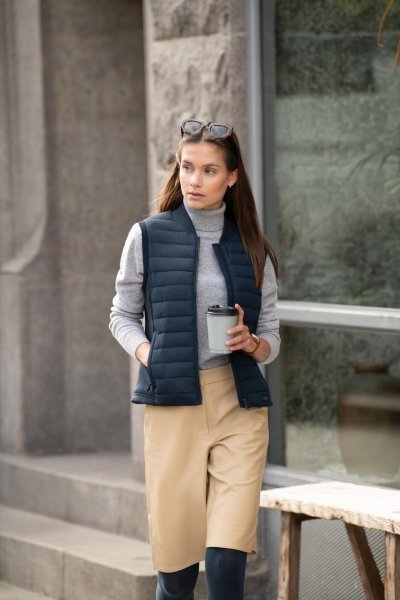 Zoom bild av Woman Premium hybrid bodywarmer, navy