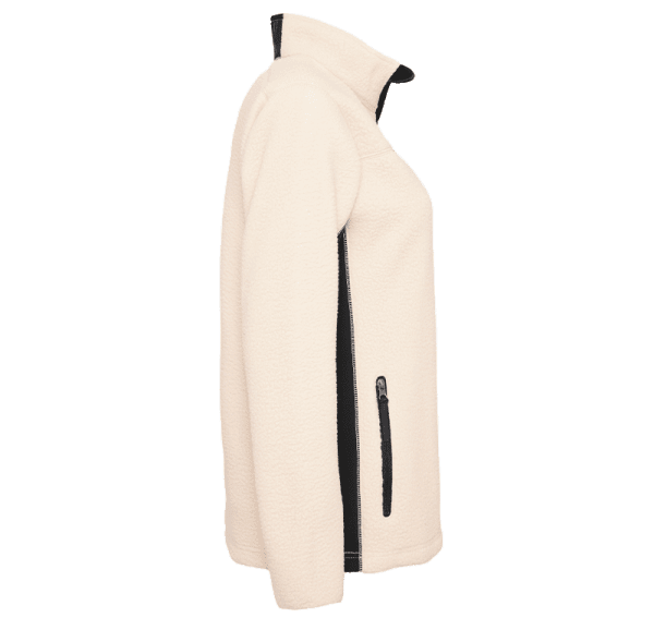 Zoom bild av Womens pile fleece jacket, sand/black