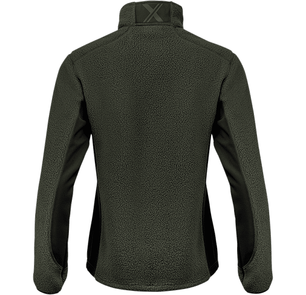 Zoom bild av Womens pile fleece jacket, green/black