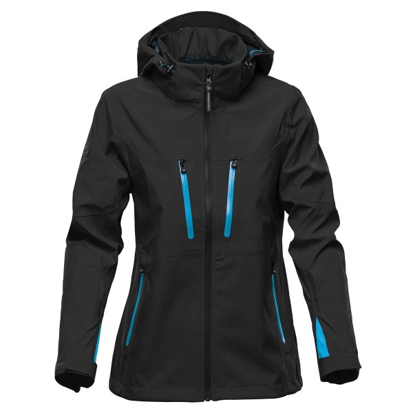 Zoom bild av Women's Patrol Softshell, black/electric blue