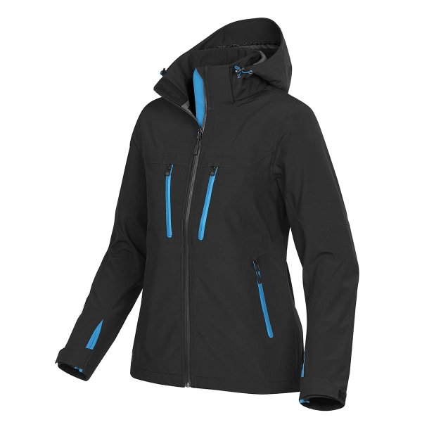 Zoom bild av Women's Patrol Softshell, black/electric blue